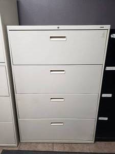 lot 794 image: Hon Tan 4 Drawer Lateral File Cabinet