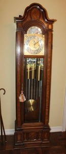 lot 1 image: Herschede Grandfather Clock