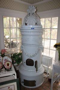 lot 8 image: Antique European Wood Stove - Very Large and Very Heavy