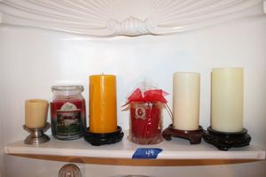 lot 49 image: Wax candles as shown
