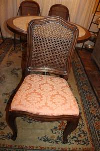 lot 85 image: Cane back dining chair