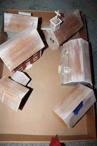 lot 430 image: Mini wooden village