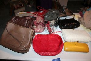 lot 439 image: Small purses and clutches - including Morris Moskowitz, Morle, Bottega Veneta, Meyers, Fendi, and more