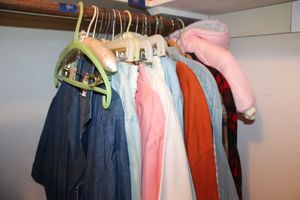 lot 461 image: Misc. clothes with baby snow suit