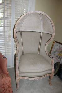 lot 300 image: French style Rattan Balloon Chair