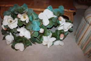 lot 317 image: Pair of magnolia wreathes