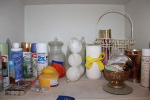 lot 167 image: Household items Vases, spray paints, and more