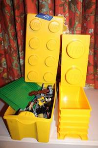 lot 271 image: Legos and Lego holders
