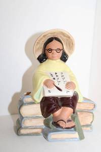 lot 247 image: Vintage McCarty Bros. 1947 ceramic Chinese lady figurine