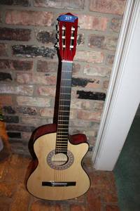 lot 267 image: Guitar by Best Choice with small guitar cases
