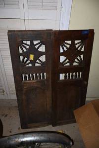 lot 548 image: Vintage wood door panels