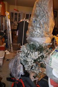 lot 570 image: Flocked Christmas tree