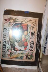 lot 528 image: Garden seeds poster