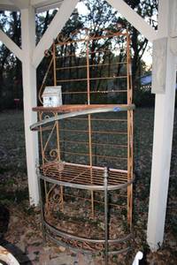 lot 636 image: Garden bakers rack as shown