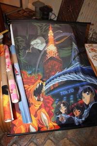 lot 668 image: Posters anime, Akira, Hello Kitty calendar, and Jackie Chan poster
