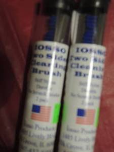 lot 74 image: IOSSO - 2 sided cleaning brushes , 2 per pack qty 2 packs