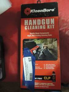 lot 97 image: Kleenbone- hand gun cleaning kit- 404110mm kit