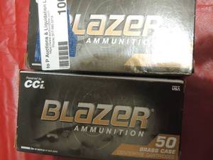 lot 100 image: Blazer - 9mm Lugar 124gr fmj- 50 per box- qty 2