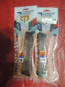 lot 34 image: ETS magazine for Glock fits- Glock 22,23,24,27,35,- .40 cal- 24rd capacity qty 2 new