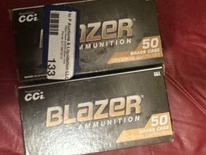 lot 133 image: Blazer  9mm Lugar 1249z fmj