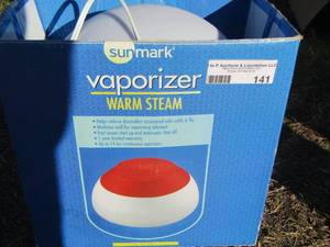 lot 141 image: sunmark vaporizer warm steam