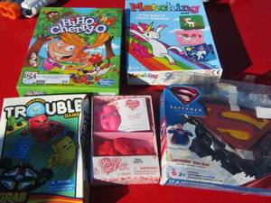 lot 24 image: game lot - hiho cherry O- unicirn matching- trouble plus
