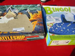 lot 168 image: battleship and bingo games