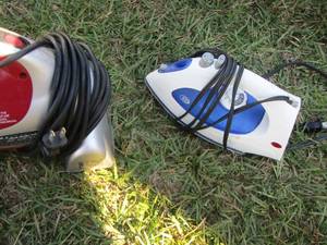 lot 71 image: classic hand held vacuum- iron