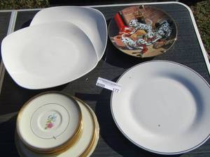 lot 177 image: firedog plate - white dinner plates plus more