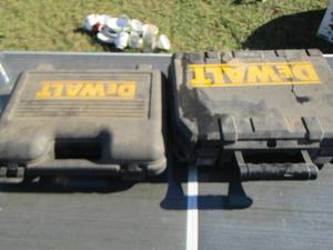 lot 187 image: 2 empty DeWalt tool cases