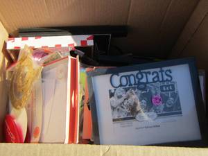 lot 250 image: picture frames and arts and crafts