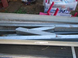 lot 256 image: foldable saw horse (metal)