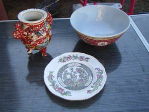 lot 281 image: chinese bowl-vase- plate