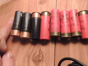 lot 218 image: 12 GA SHELLS PETER 8 SHOT  X 3 & WINCHESTER 7 12 SHOT X 5