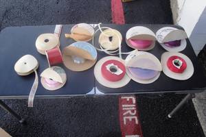 lot 18 image: 12 Rolls of Ribbon, Mixed Styles, Colors and Widths