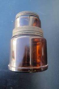 lot 45 image: Vintage Amber Kodak Double Processing with Lid, (15 Kodak 4162)