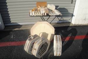 lot 60 image: Paragon Kiln Parts and Accessories, Model P-11-9, 2 Electric, 1 Non-Electric (about 16x5), 1 Non-Electric (about 23x2) 2500 Watts
