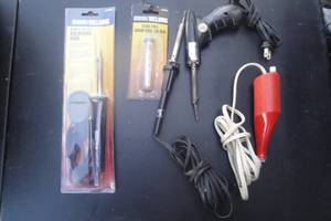 lot 66 image: 3 Soldering Irons, 1 Engraver and 1 Rosin Core Solder