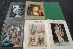 lot 93 image: 6 Horizon Hardback American Heritage A Magazine of the Arts Books. 6 Times Money