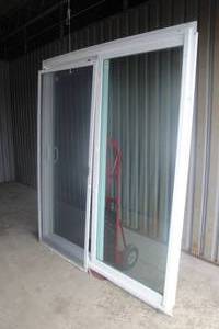 lot 113 image: 69 12x 80 Tempered Glass Sliding Doors with Screen, 360 Low-E Argon Gas