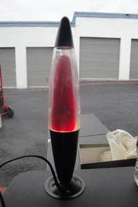 lot 122 image: Vintage Lava Lamp with Inline OnOff Switch, Bulb Works, Needs Oil, About 16