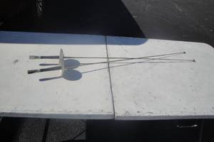 lot 130 image: 2- 42 Long Vintage Lames # 5 Fencing Foils, Made in France