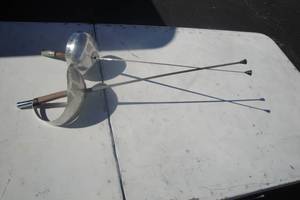 lot 131 image: 2-25 Vintage AFS Fencing Foils, Made in Italy