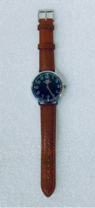 lot 8 image: Hemingway Wrist Watch With Genuine Leather Brown Band - In Condition As Shown - (READ)