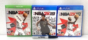 lot 16 image: Lot Of 3 - Microsoft Xbox One NBA 2K18, (1) Playstation 4 NBA 2K18 & (1) 2K19 - In Condition As Shown