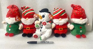 lot 31 image: Lot Of 5 New - Assorted Characters Beanie Boos & Beanie Bellies Stuffed Animals - As Shown
