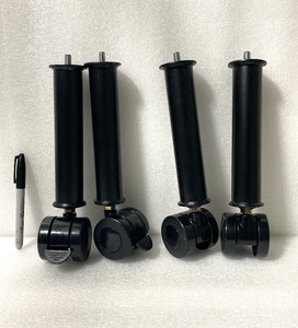 lot 39 image: Lot Of 4 Approx. 7 12 Extension Castors - In Condition As Shown