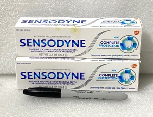 lot 43 image: Lot Of 2 New Sealed - Sensodyne Complete Toothpaste - 3.4oz Each, In Condition As Shown