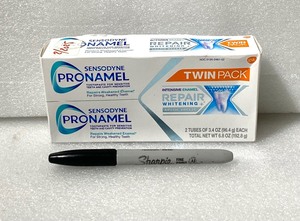 lot 44 image: New Sealed Twin Pack - Sensodyne Pronamel Intensive Enamel Repair Toothpaste for Sensitive Teeth and Cavity Protection 3.4 Oz EACH, for Adults