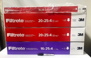 lot 76 image: Lot Of 4 New Other - 3M Filtrete Air Filters - As Shown